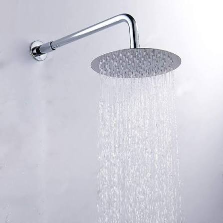 Premium Shower Arm with Flange - big circle